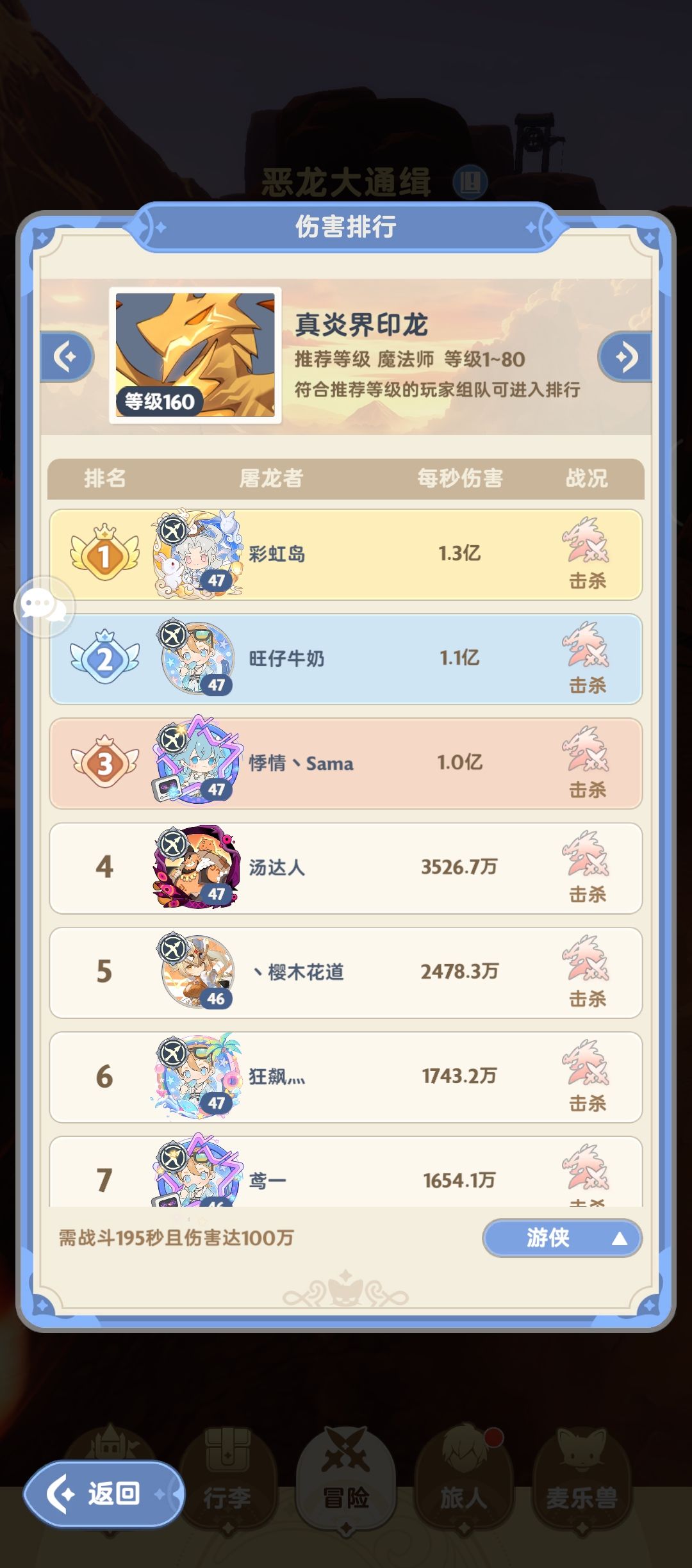 联动服(55服)9.16龙榜现状 1