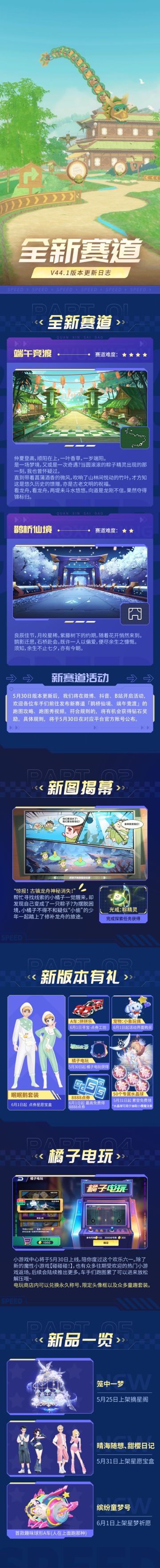 版本更新日志 | 新版本5月30日更新！两条全新赛道携童趣好礼来袭