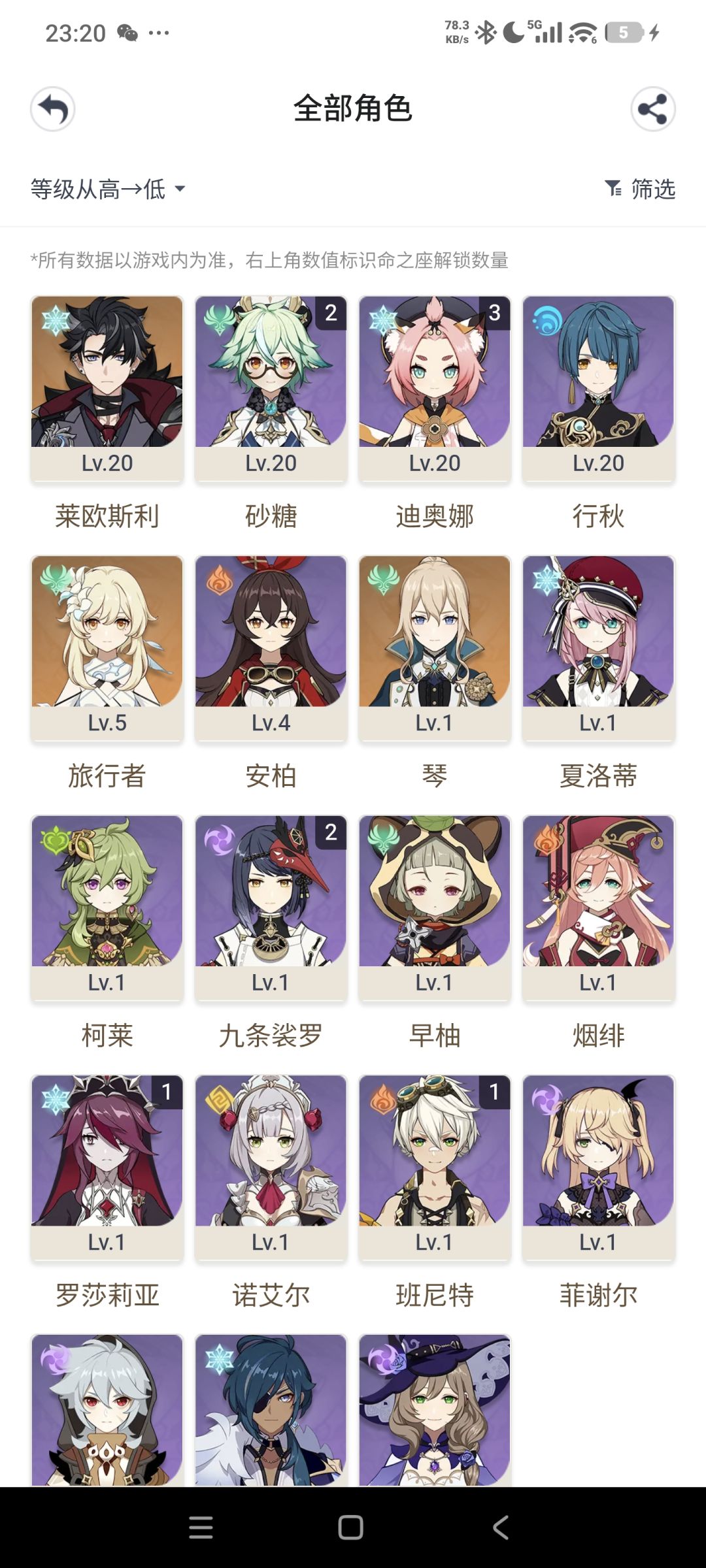 老早之前的号刚6级 1