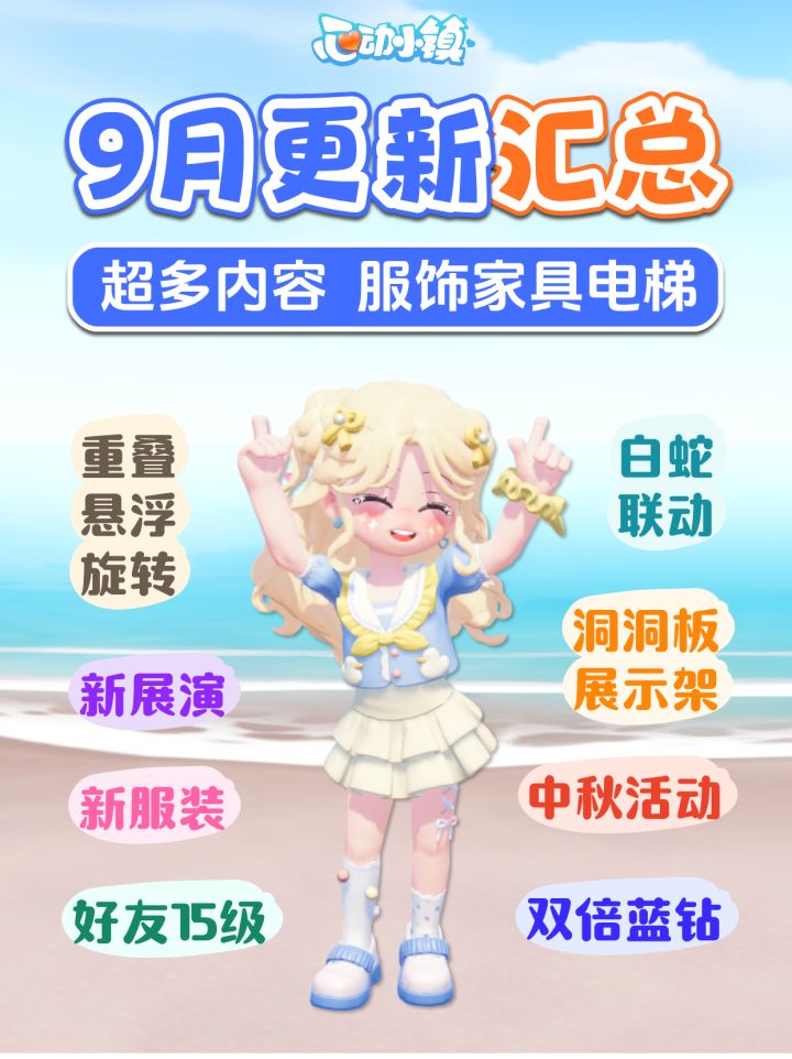 9月份更新内容汇总 电梯 洞洞板 展示台截图