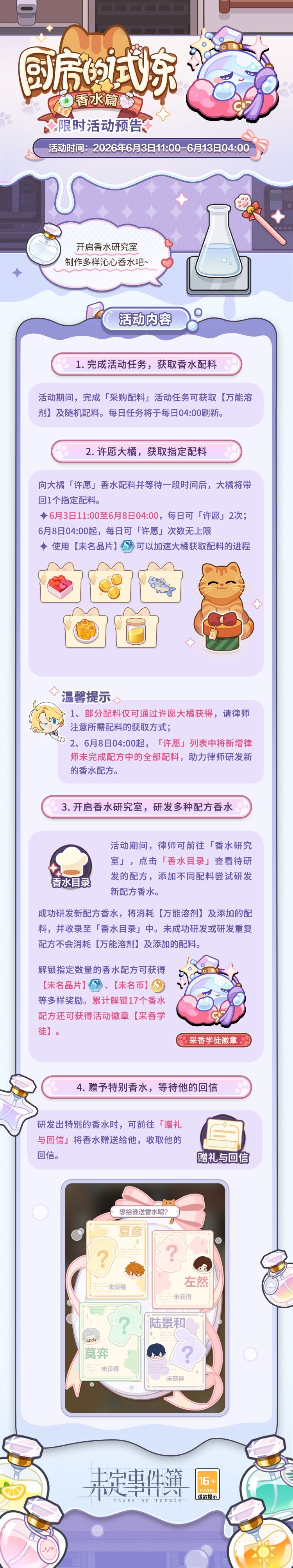 「厨房的试炼·香水篇」限时活动开放 1