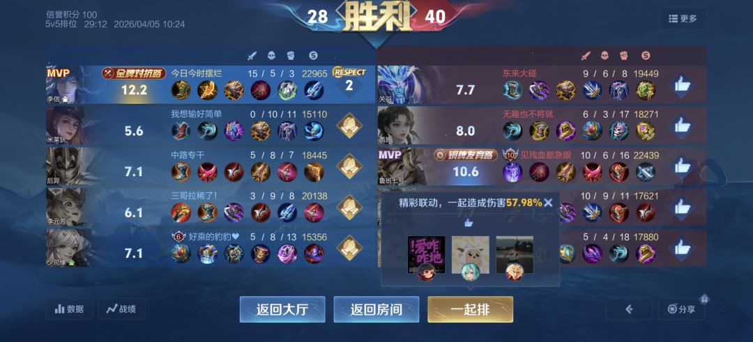 当暗信成为全队大哥。。。 1