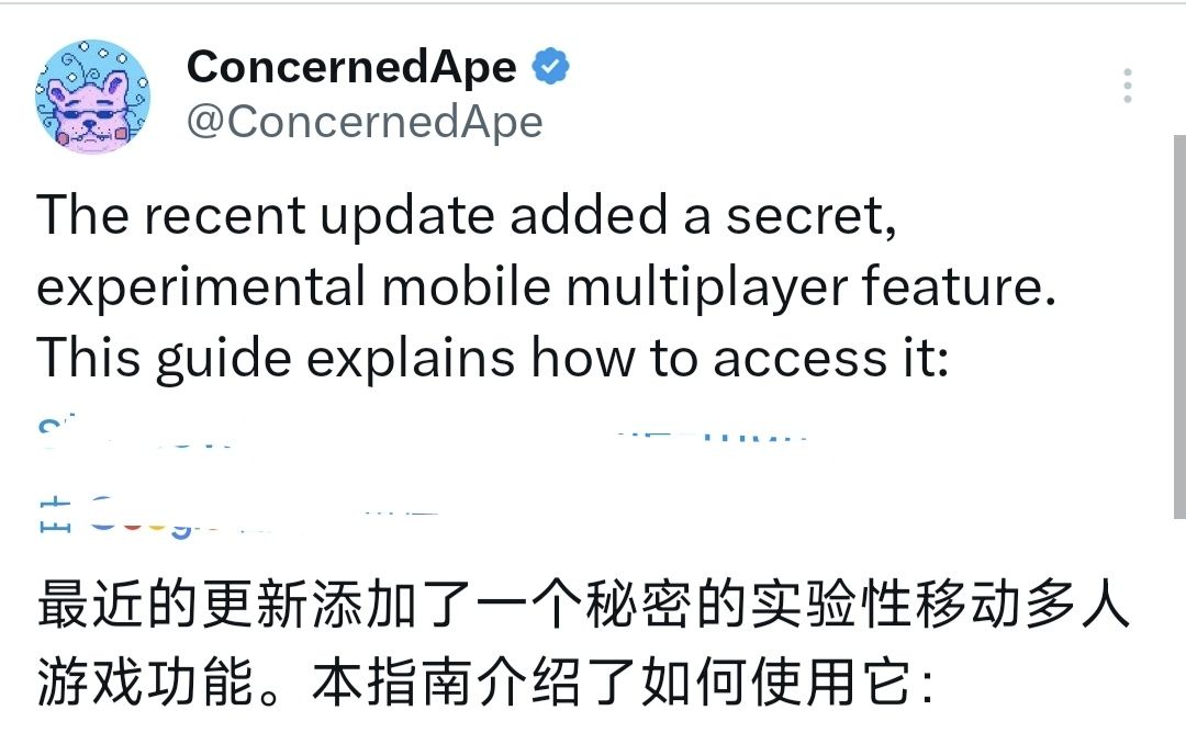 可以联机了,但是实验性玩法 1