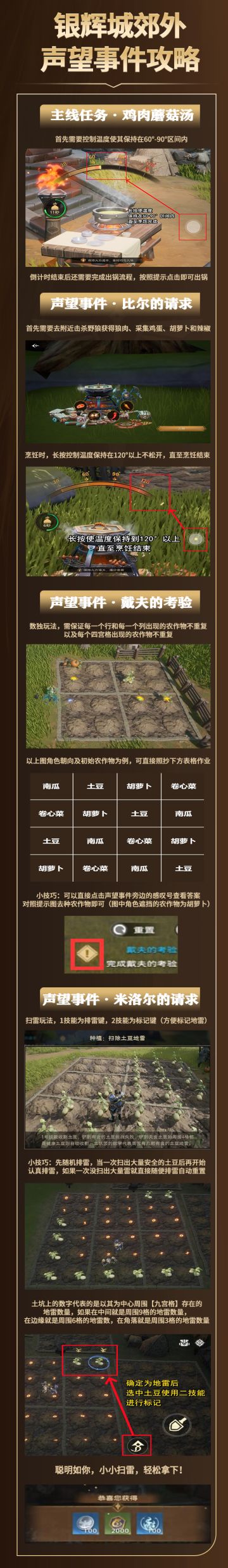 【攻略分享】烹饪、数独、扫雷任务速通！