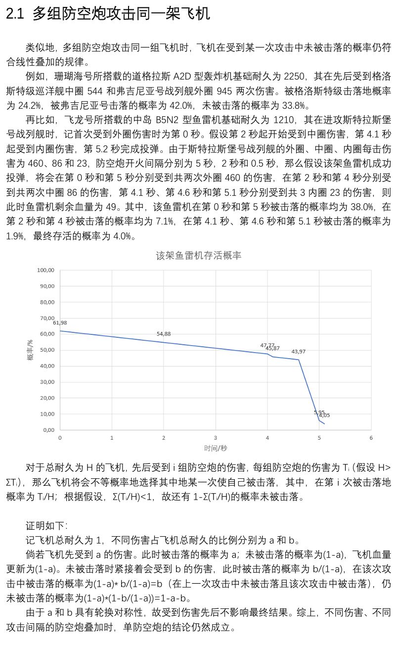 飞机受击概率研究 2