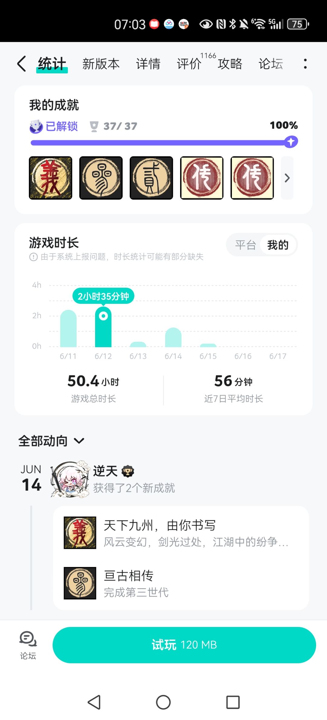 50小时全成就了纪念一下 2