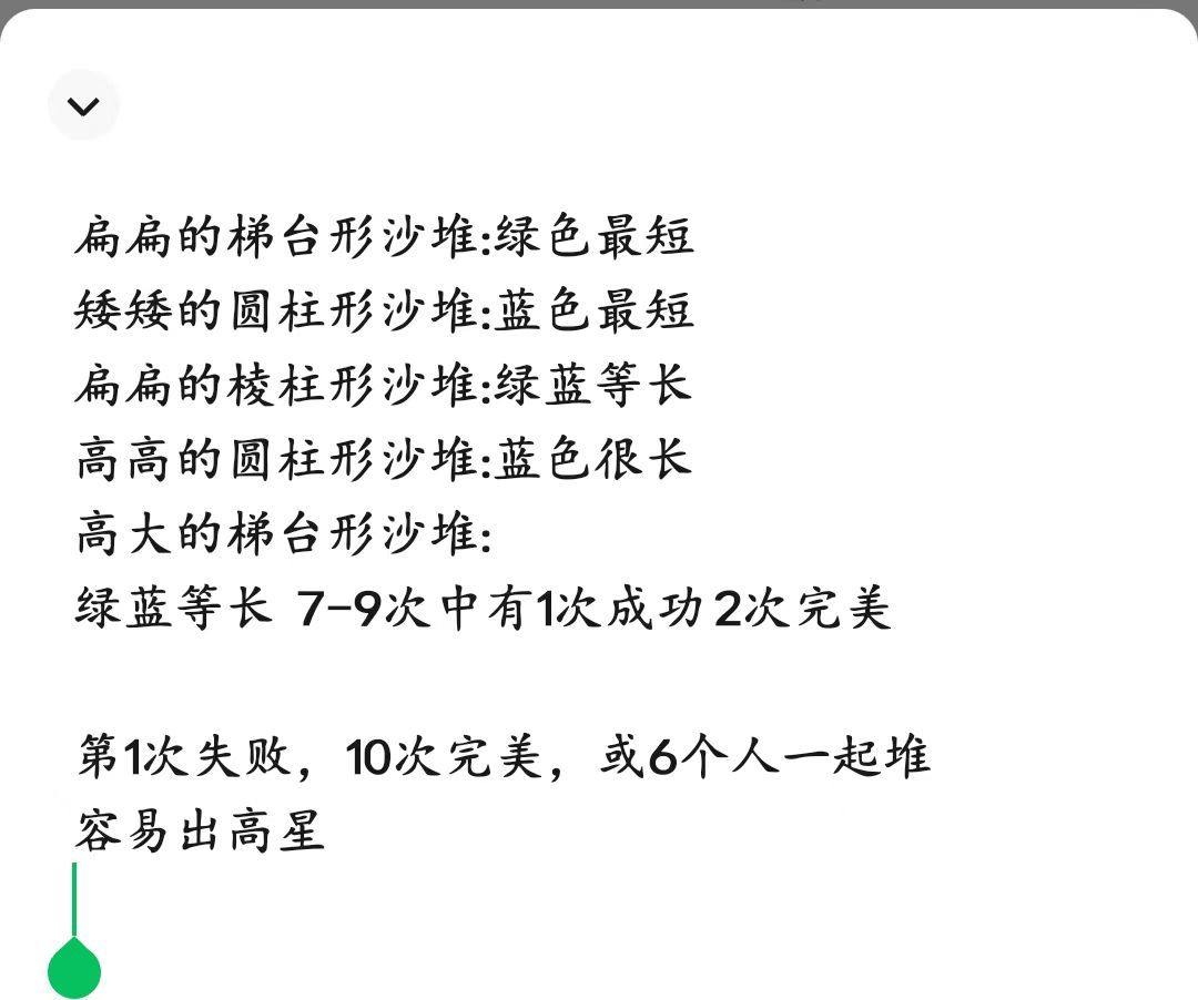 沙雕全5星,说一下技巧和诀窍 3