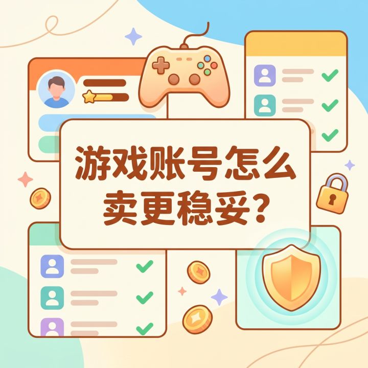 游戏账号怎么卖更稳妥?截图