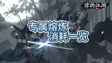 专属熔炼消耗一览