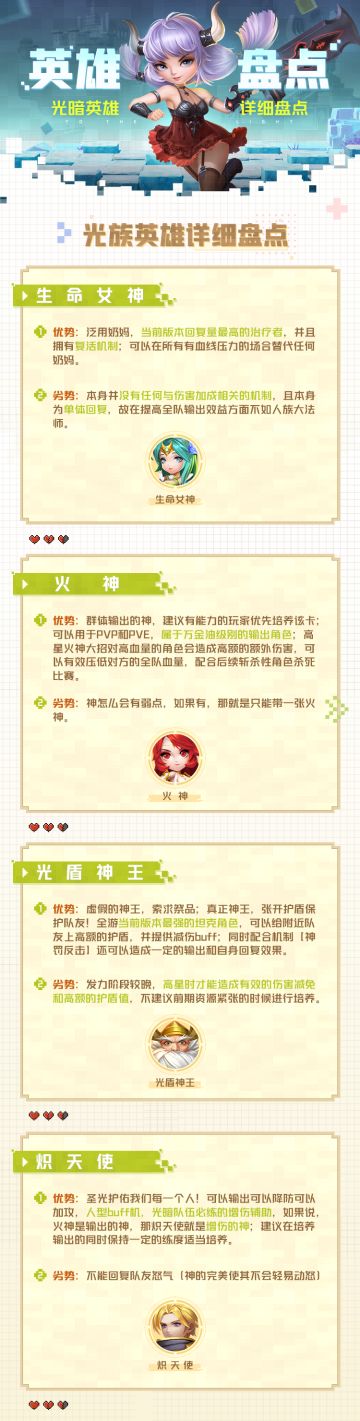 【英雄攻略】光族英雄详细盘点