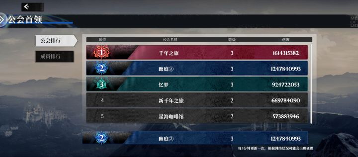 在榜第二公会招人,大概3,4个位置截图