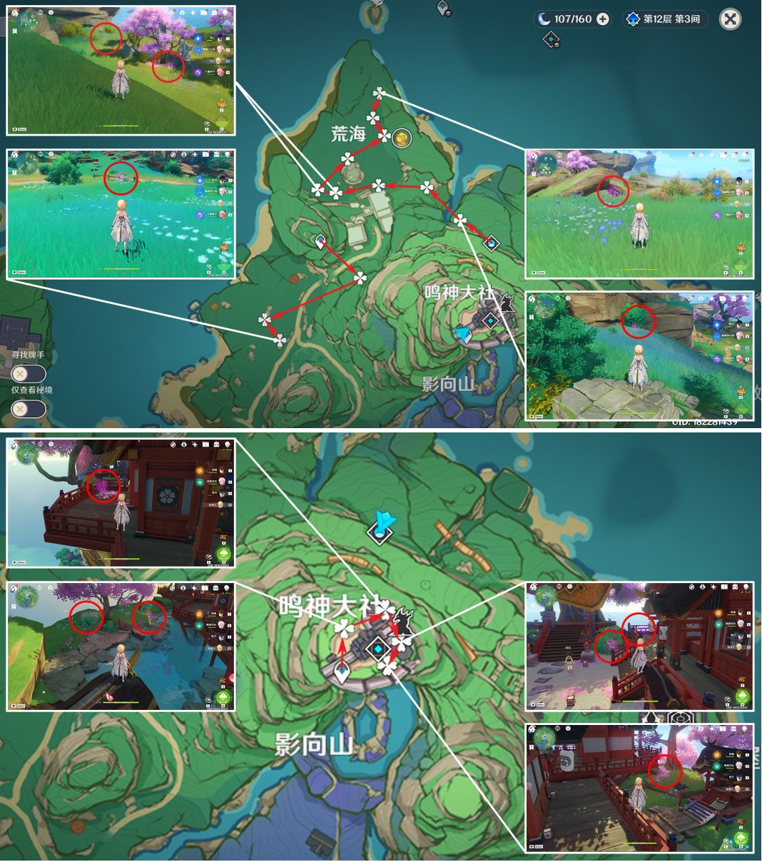#素材收集#神里绫华培养素材收集路线 2