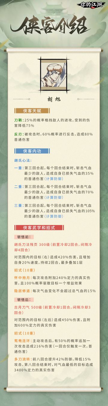 侠客信礼伍 | 侠骨柔情——胡旭