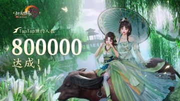 【内含福利】《剑网3无界》TapTap 80万预约达成！
