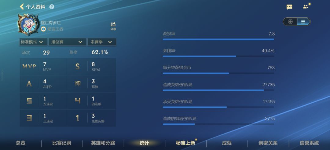 小号练英雄连赢二十五把大号认真打头被打烂 2