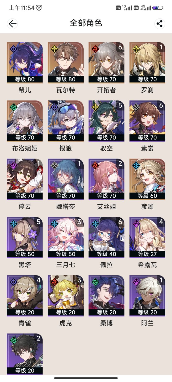 深渊配队截图