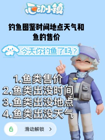 钓鱼爱好者必看（1～10级）详细位置图鉴