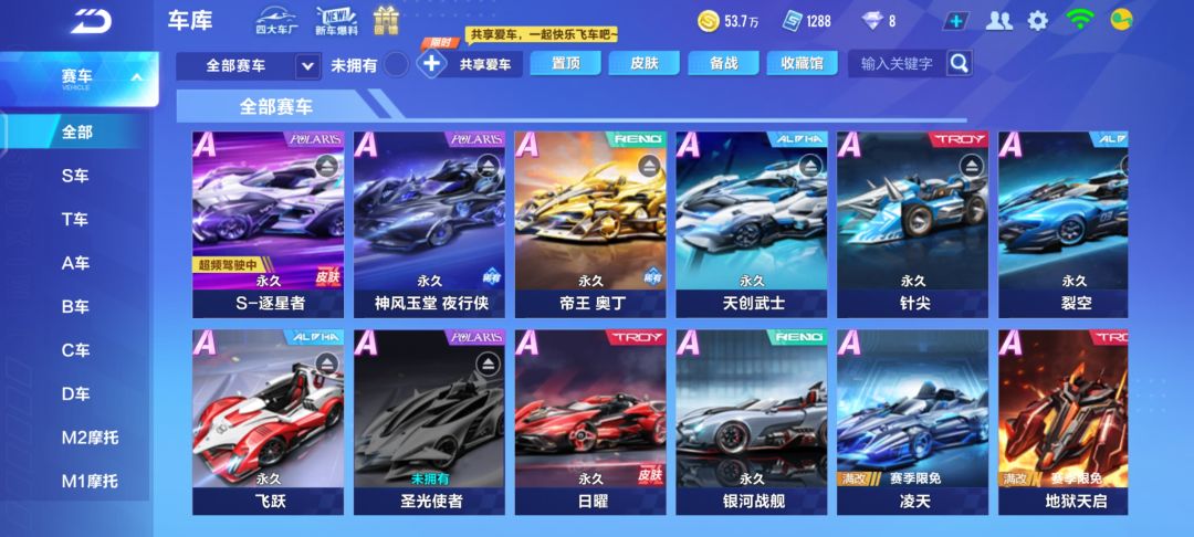 刚回归,想问问现在我的a车哪些还能用 1