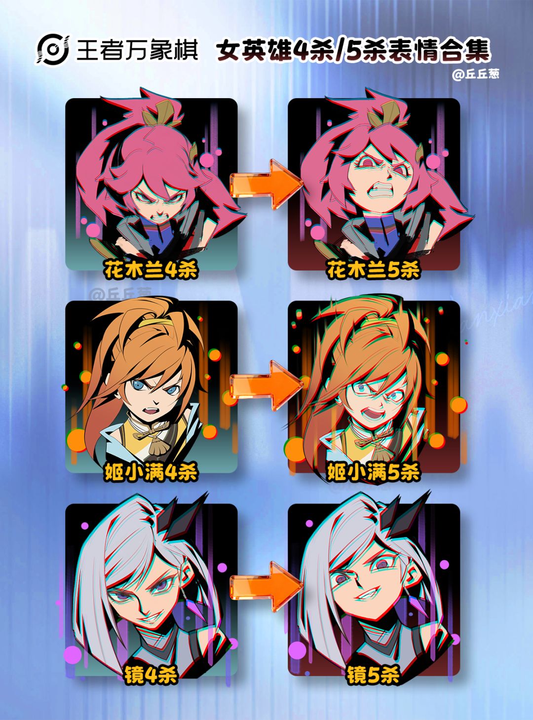 【王者万象棋】女英雄4杀5杀表情太带感了! 5