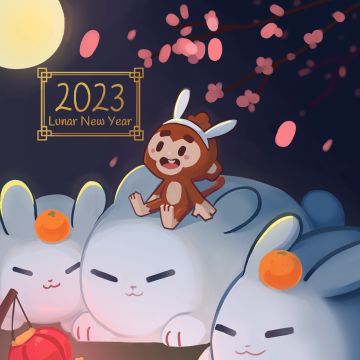 猴猴望月，大家吃的元宵都是什么馅的鸭？元宵节快乐！