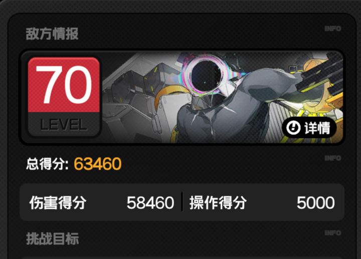 【1.6攻略征集】危局强袭攻略01朱鸢满星未知复合侵蚀体63460截图