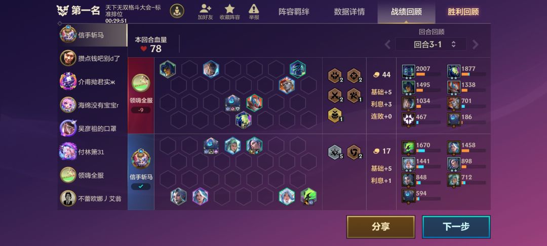 3-1七水晶,玩一把爽一年,大师局,天胡。 3