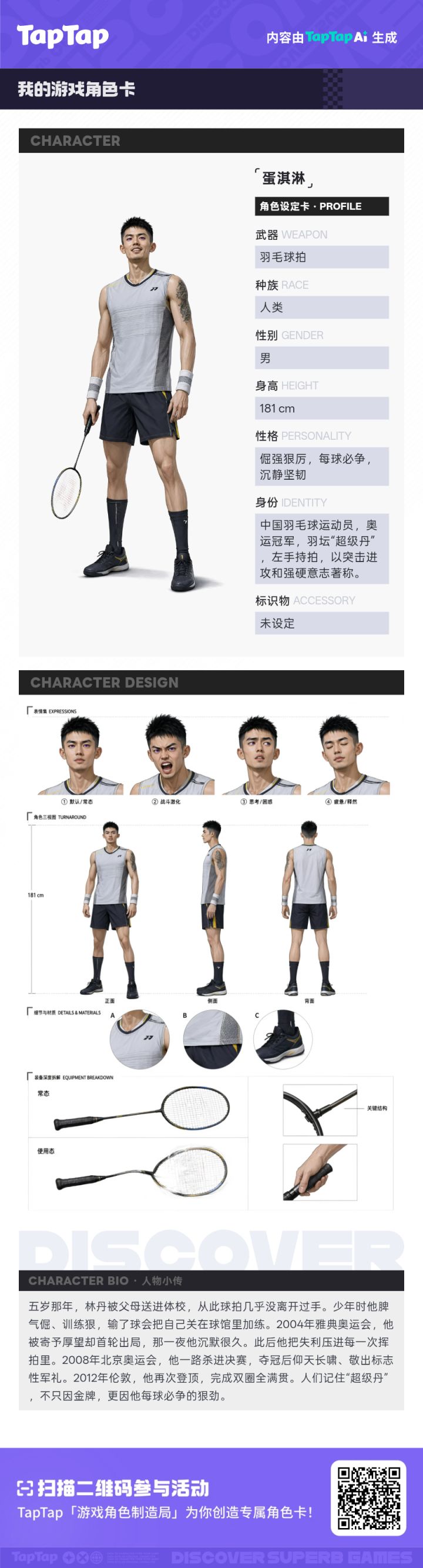 林丹 · 我的角色设定卡截图