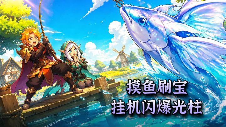挂机也能闪爆神装!刷宝RPG+自由交易!放置摸鱼,解放双手!截图