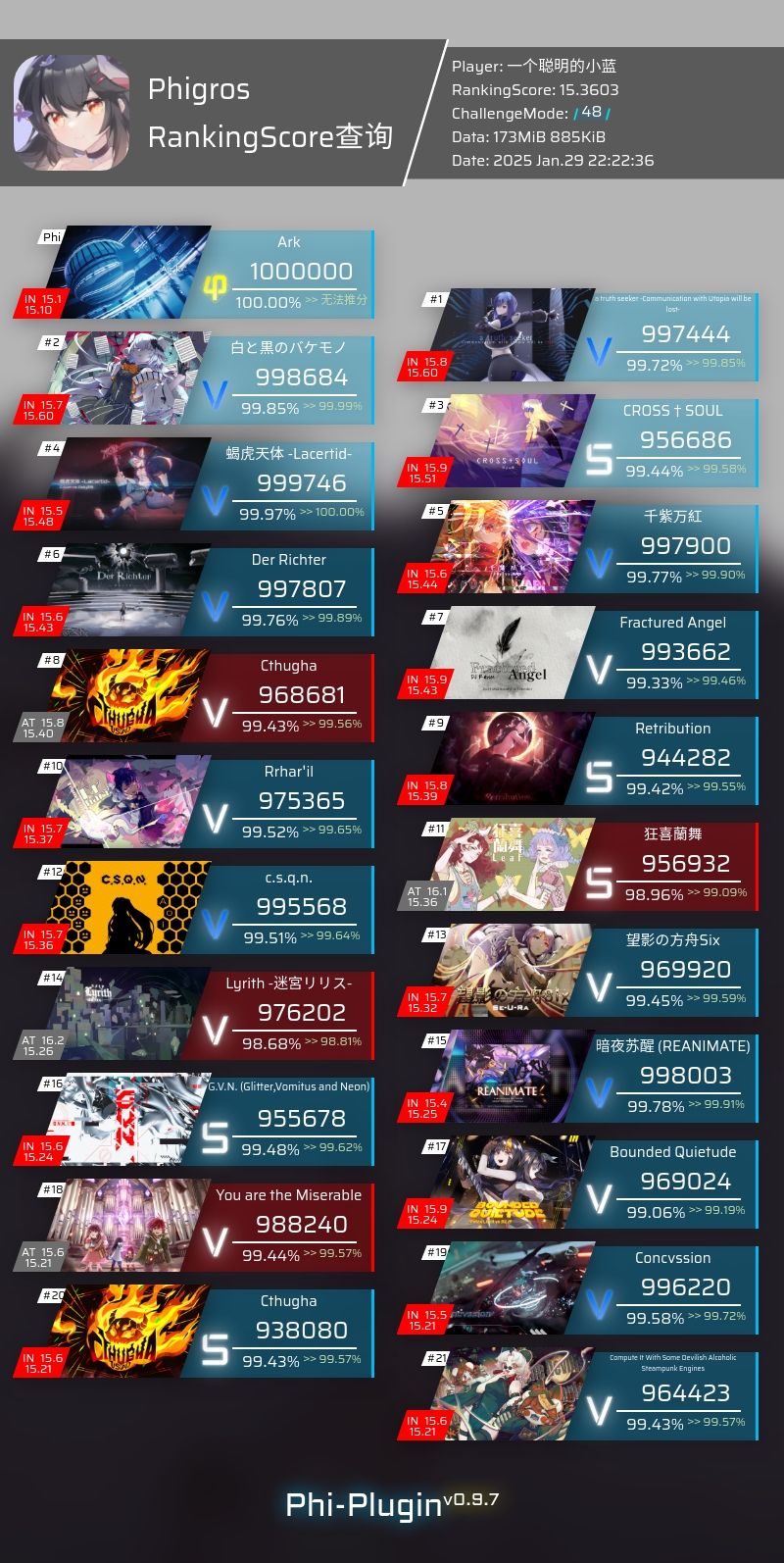 从萌新到16！记录我的Phigros成长之路 6