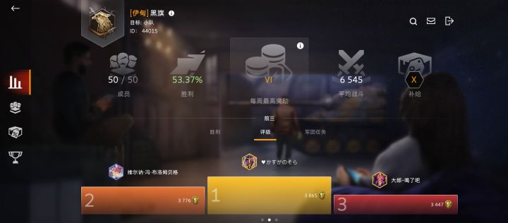 军团招活跃团员截图