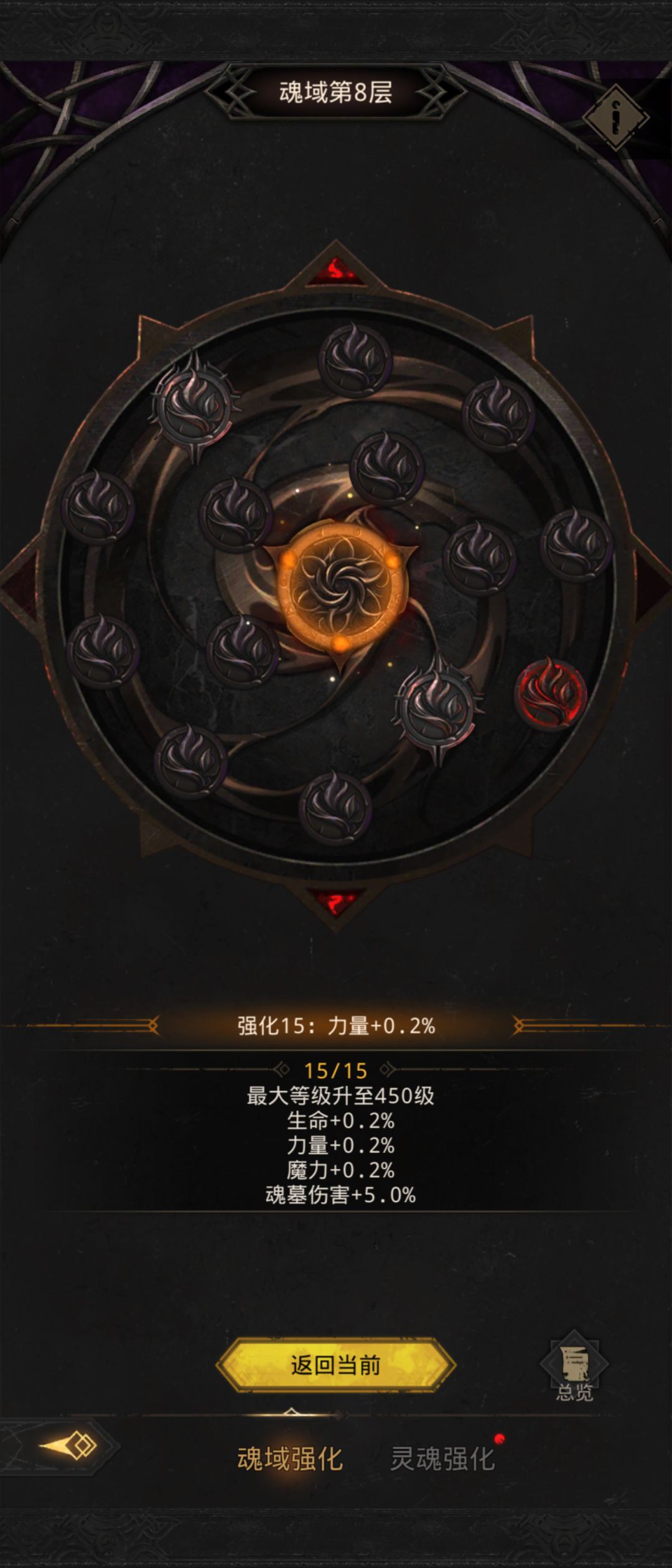得强化到第八层满了才能解锁强化15吗 1