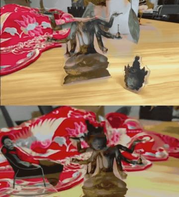 【稳定发挥】纸嫁衣官方 纸媒婆和葬尊摇头乐 周边，有点怪又好像很合理 ‧_‧?)#纸嫁衣5#啊？