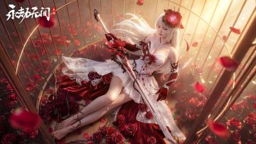 白纱缀玫，刃映锋芒！妖刀姬【赤煞灼华】捆绑包4月29日冷艳上线