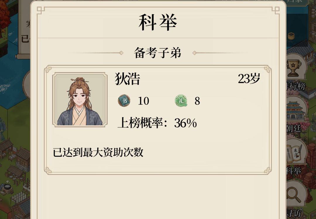这个科举的概率意义在? 1