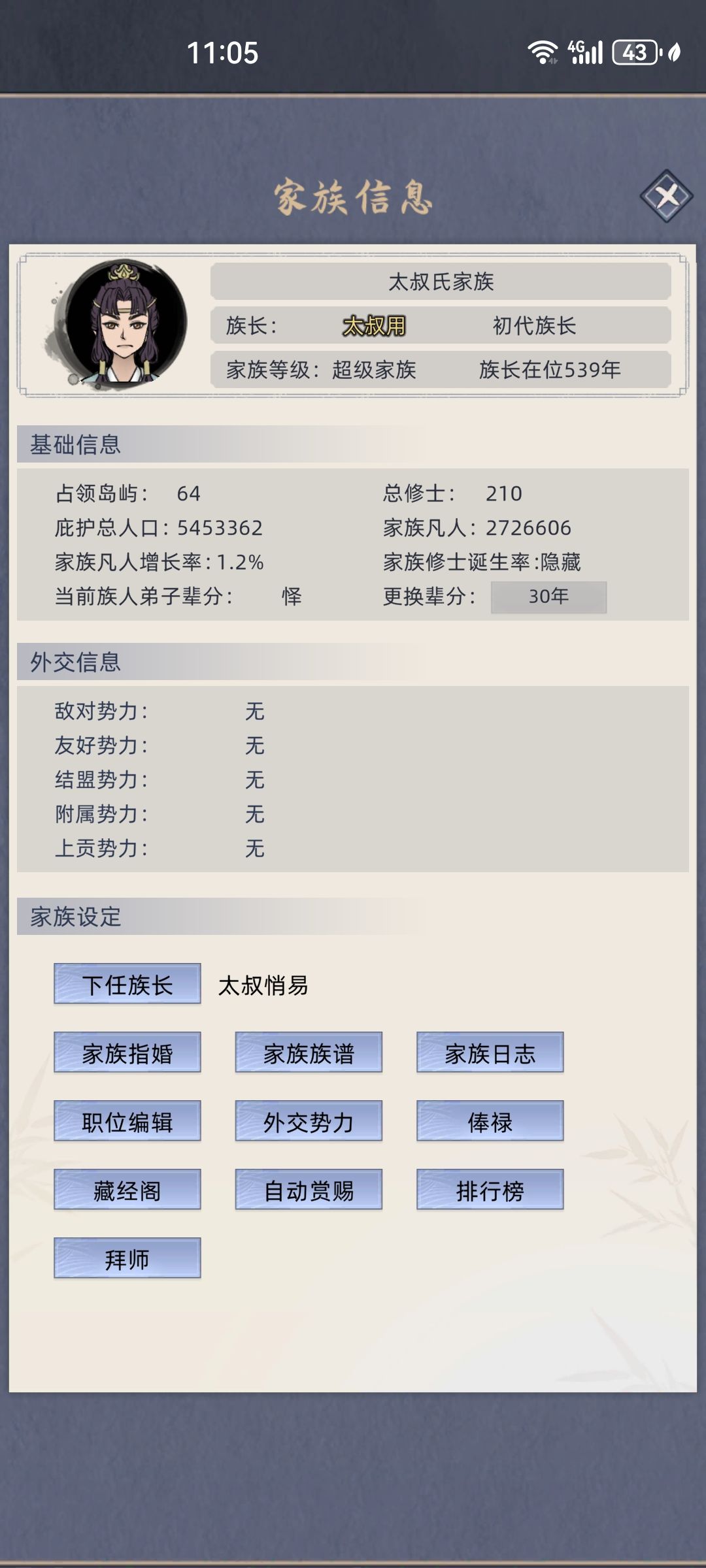 不是说下任族长不会自动结婚吗? 1