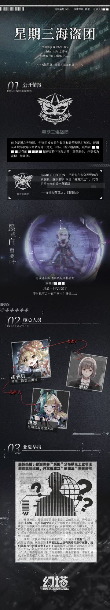 《幻塔》档案编号O33星期三海盗团