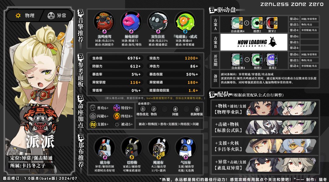 【绝区零攻略图鉴】派派 1