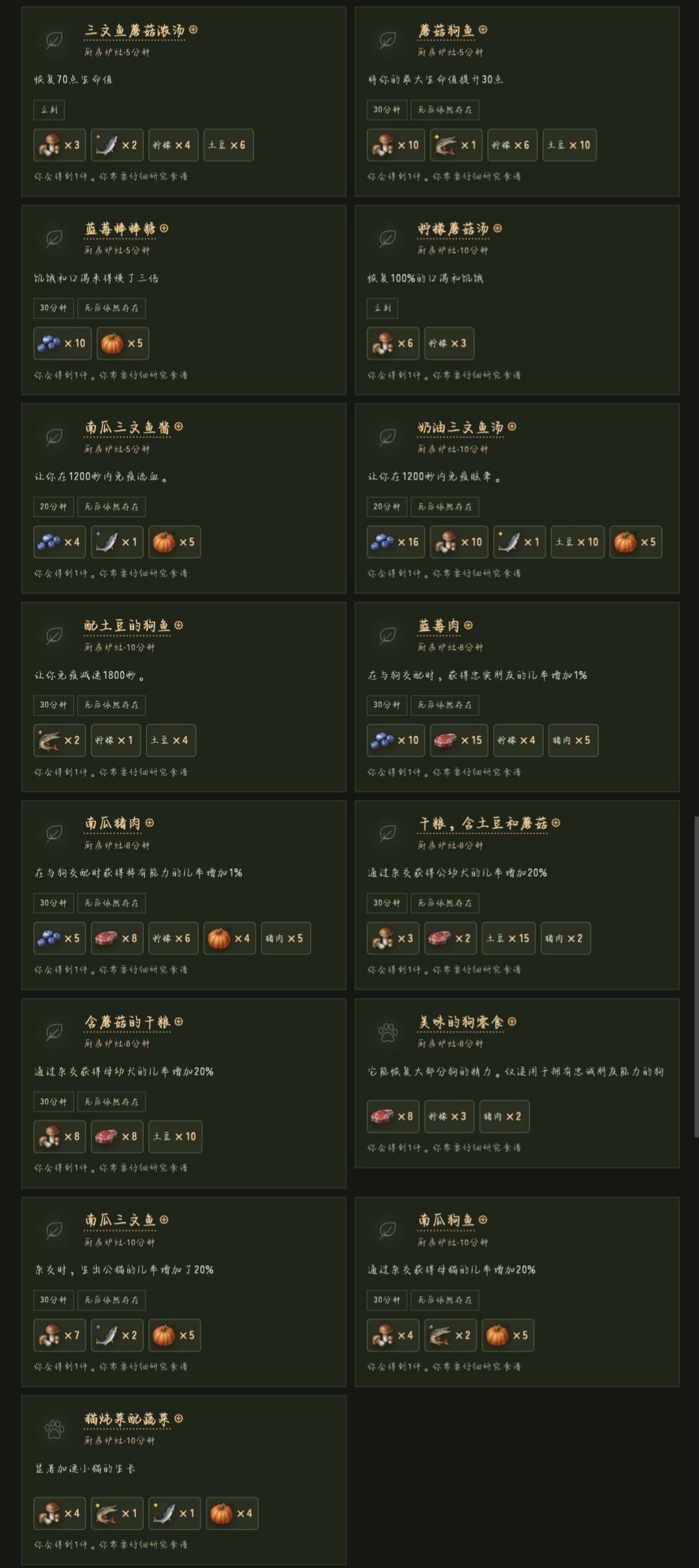 [万圣节]食谱 2