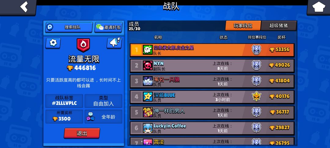 战队招人,活跃就行 1