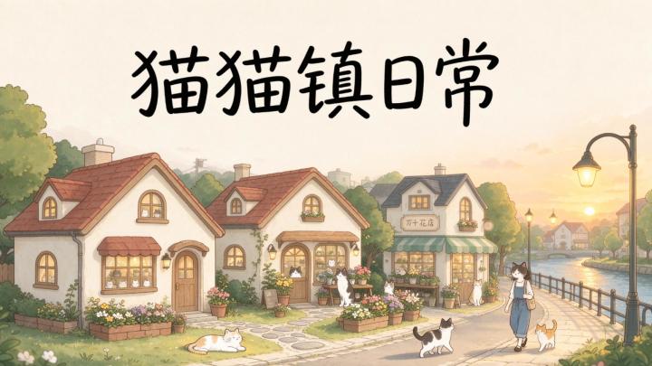 在猫猫小镇,只享受慢悠悠的日常截图