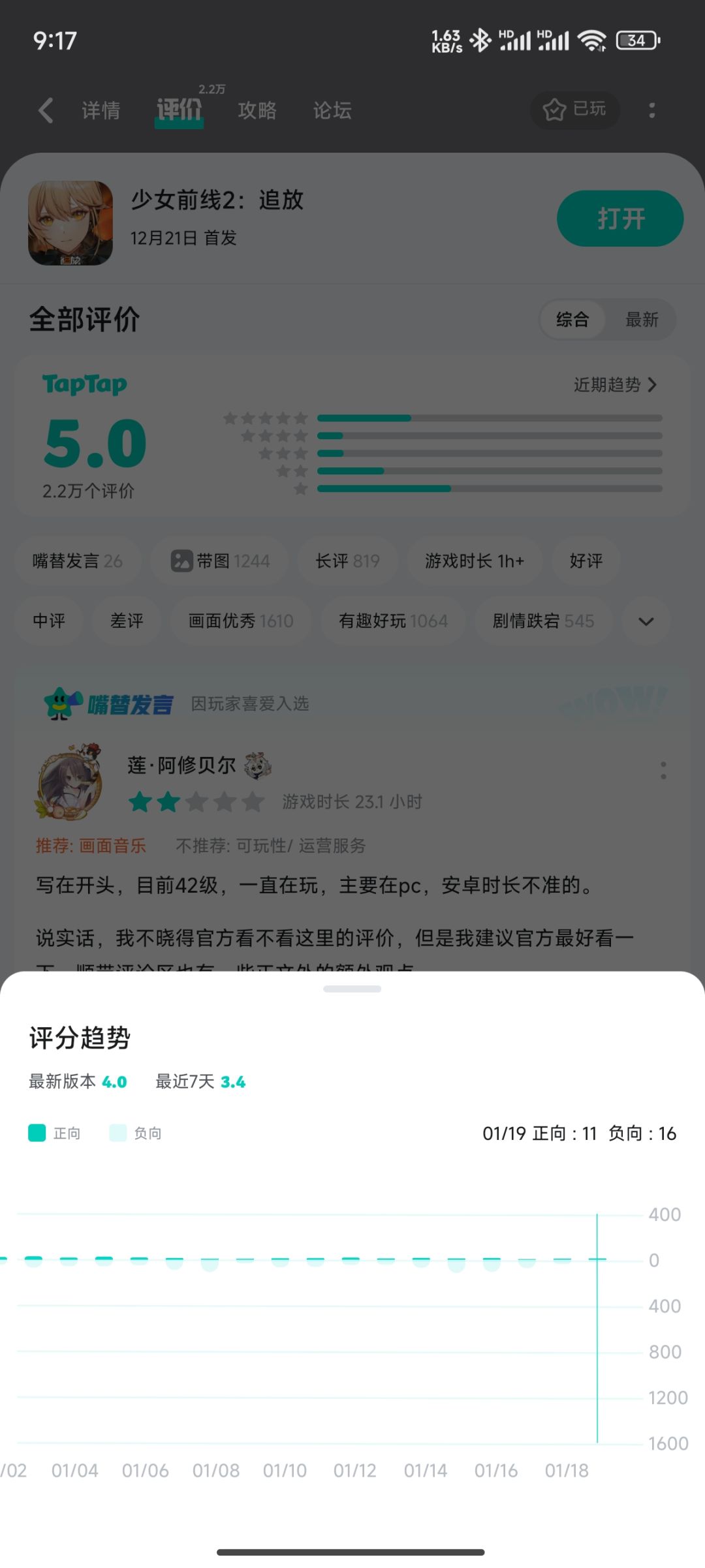 最近7天3.4,哈哈哈哈哈 1