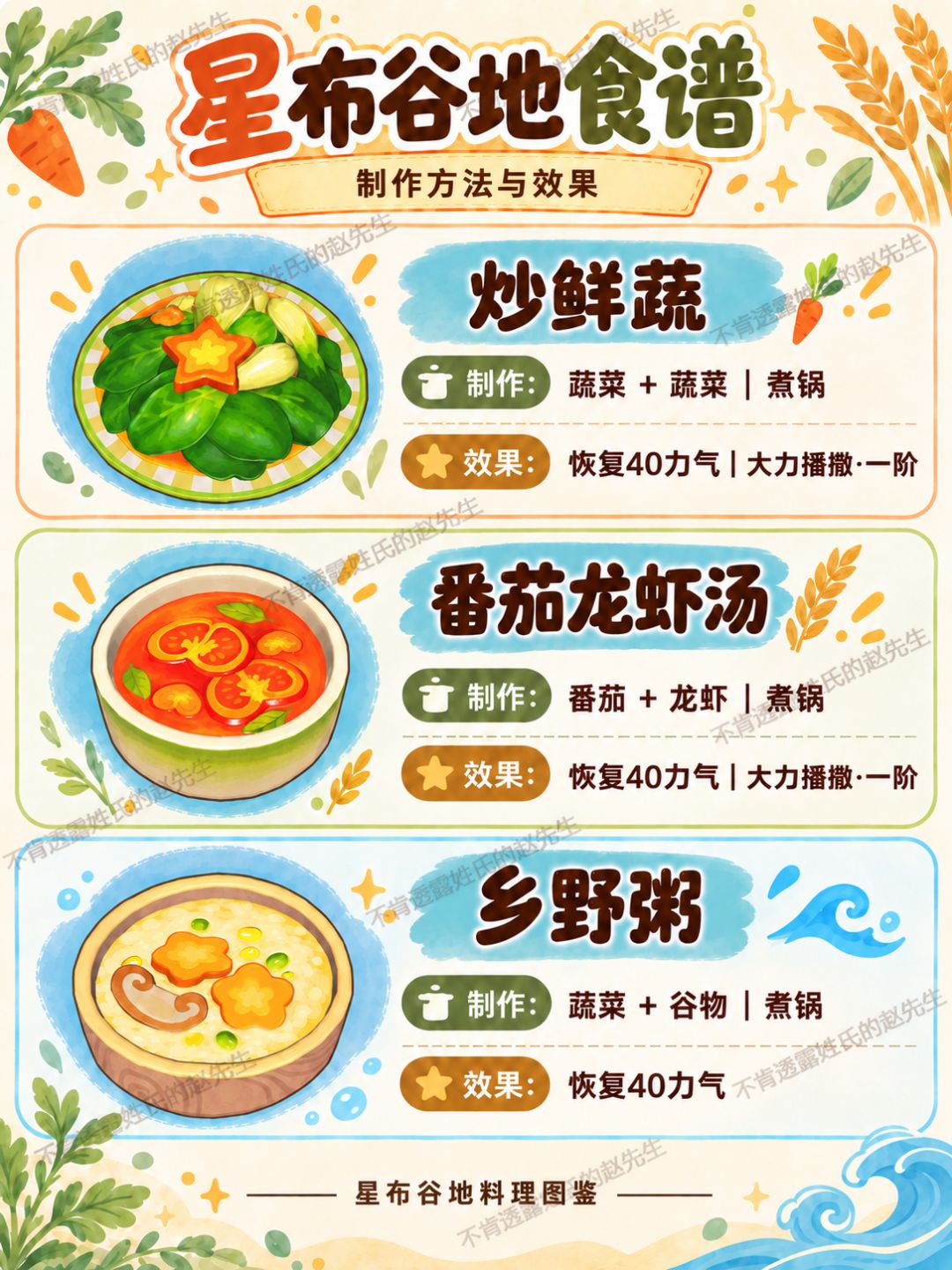 星布谷地食谱 8