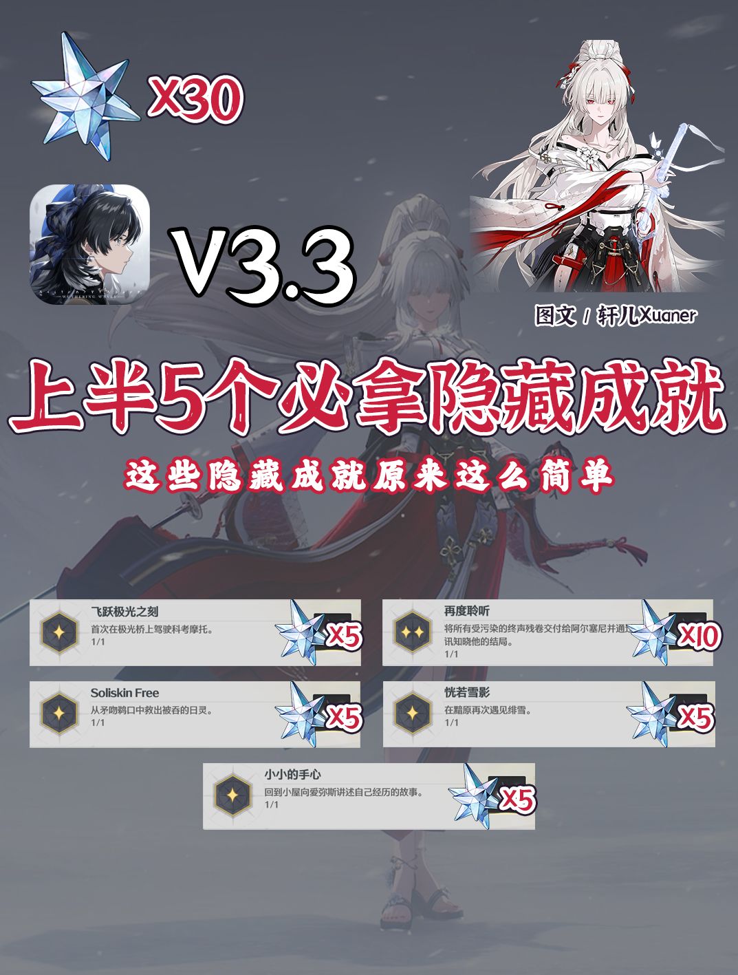 鸣潮V3.3上半5个必拿隐藏成就截图
