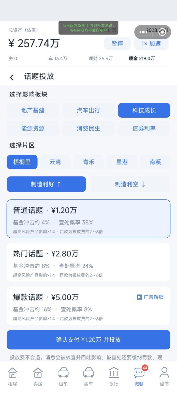 投放话题 影响走势!截图