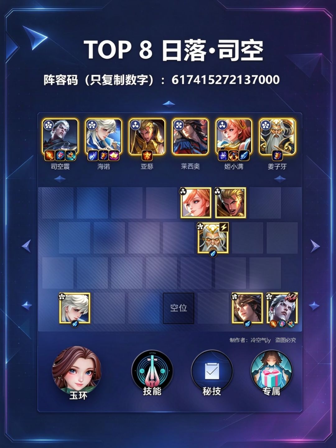 【王者万象棋】10月23日最强吃分阵容榜 9