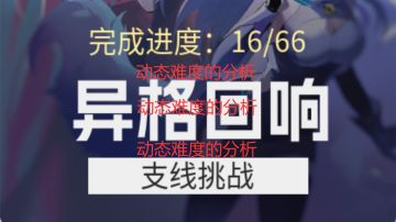 🌟关于“动态难度”的测试🌟和异格回响的个人理解