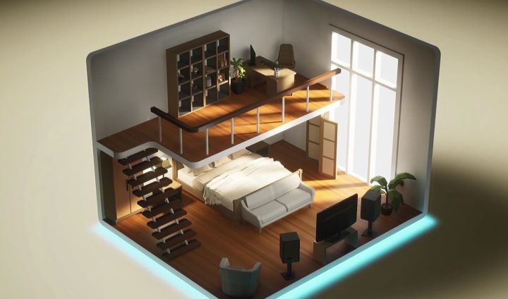 电竞厕所?温馨复式!尽情实现你的装修梦想《装修大师》(Furnish Master)截图