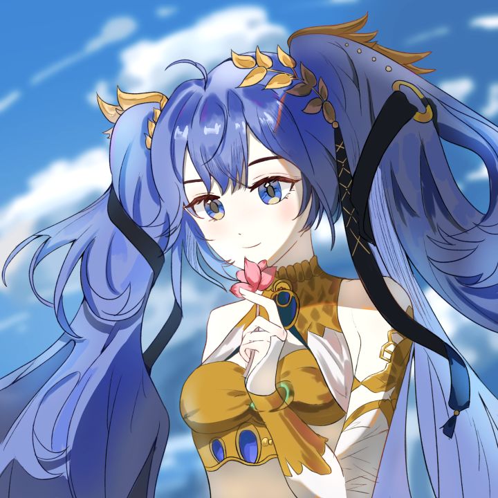 画了尤诺的二创截图