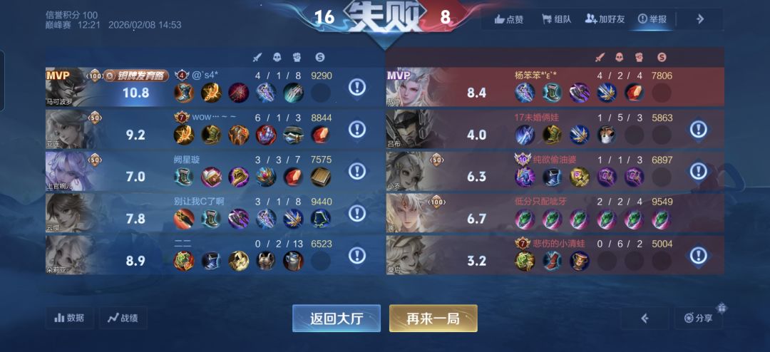 每天下午巅峰赛 2