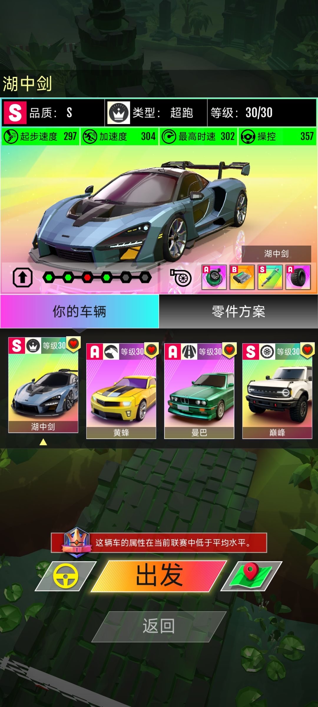 只有一辆车可以用了。。。 3